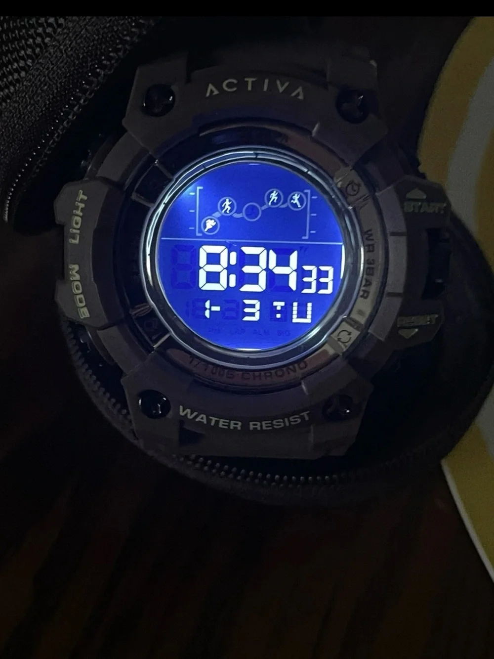 Invicta Brown Digital Activa Sport Watch with Black Dial